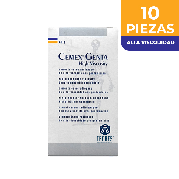 CEMENTO CEMEX ISOPLASTIC ALTA VISCOSIDAD 40gr (SIN ANTIBIOTICO) – 10 PIEZAS